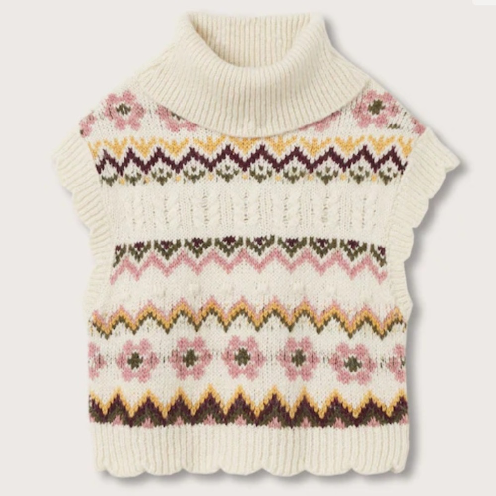 Turtleneck Knitted Vest